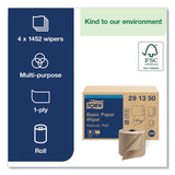 Tork® Basic Paper Wiper Roll Towel, 1-Ply, 7.68" x 1,150 ft, Natural, 4 Rolls/Carton (TRK291350) Case of 4