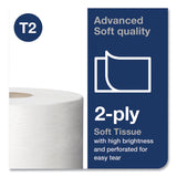 Tork® Advanced Jumbo Bath Tissue, Septic Safe, 2-Ply, White, 3.48" x 751 ft, 12 Rolls/Carton (TRK11020602) Case of 12