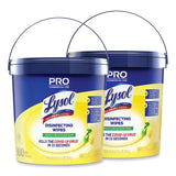 LYSOL® Brand Professional Disinfecting Wipe Bucket, 1-Ply, 6 x 8, Lemon and Lime Blossom, White, 800 Wipes/Bucket, 2 Buckets/Carton (RAC99856CT) Case of 2