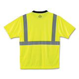 ergodyne® GloWear 8289BK Class 2 Hi-Vis T-Shirt with Black Bottom, 2X-Large, Lime, Ships in 1-3 Business Days (EGO22506) Each