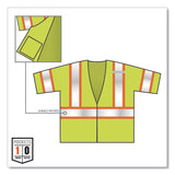 ergodyne® GloWear 8330Z Class 3 Two-Tone Zipper Vest, Polyester, Small/Medium, Lime, Ships in 1-3 Business Days (EGO22183) Each