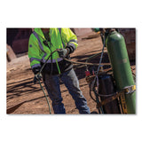 ergodyne® GloWear 8372 ZipUp HiVis Class 3 Zip Hood Sweatshirt w/ Black Bottom, Polar Fleece, Lime, Medium, Ships in 1-3 Business Days (EGO21843) Each