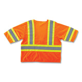 ergodyne® GloWear 8330Z Class 3 Two-Tone Zipper Vest, Polyester, Largel/X-Large, Orange, Ships in 1-3 Business Days (EGO22175) Each
