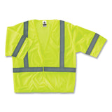 ergodyne® GloWear 8310HL Class 3 Economy Hook and Loop Vest, Polyester, 4X-Large/5X-Large, Lime, Ships in 1-3 Business Days (EGO22029) Each