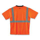 ergodyne® GloWear 8289BK Class 2 Hi-Vis T-Shirt with Black Bottom, X-Large, Orange, Ships in 1-3 Business Days (EGO22515) Each