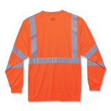 ergodyne® GloWear 8391 Class 3 Hi-Vis Long Sleeve Shirt, Polyester, Orange, 4X-Large, Ships in 1-3 Business Days (EGO21718) Each