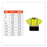 ergodyne® GloWear 8289BK Class 2 Hi-Vis T-Shirt with Black Bottom, Medium, Lime, Ships in 1-3 Business Days (EGO22503) Each