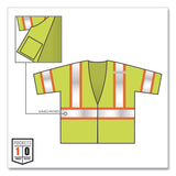 ergodyne® GloWear 8330Z Class 3 Two-Tone Zipper Vest, Polyester, Largel/X-Large, Lime, Ships in 1-3 Business Days (EGO22185) Each