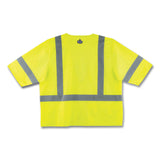 ergodyne® GloWear 8320Z Class 3 Standard Zipper Vest, Polyester, Largel/X-Large, Lime, Ships in 1-3 Business Days (EGO22125) Each