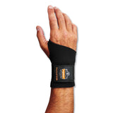 ergodyne® ProFlex 670 Ambidextrous Single Strap Wrist Support, Medium, Fits Left/Right Hand, Black, Ships in 1-3 Business Days (EGO16613) Each