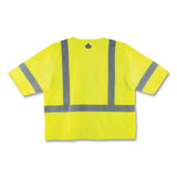 ergodyne® GloWear 8320Z Class 3 Standard Zipper Vest, Polyester, 4X-Large/5X-Large, Lime, Ships in 1-3 Business Days (EGO22129) Each