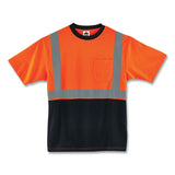 ergodyne® GloWear 8289BK Class 2 Hi-Vis T-Shirt with Black Bottom, 5X-Large, Orange, Ships in 1-3 Business Days (EGO22519) Each