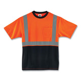 ergodyne® GloWear 8289BK Class 2 Hi-Vis T-Shirt with Black Bottom, 4X-Large, Orange, Ships in 1-3 Business Days (EGO22518) Each
