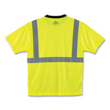 ergodyne® GloWear 8289BK Class 2 Hi-Vis T-Shirt with Black Bottom, Medium, Lime, Ships in 1-3 Business Days (EGO22503) Each
