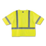 ergodyne® GloWear 8320Z Class 3 Standard Zipper Vest, Polyester, 2X-Large/3X-Large, Lime, Ships in 1-3 Business Days (EGO22127) Each