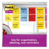 Post-it® Notes Super Sticky Self-Stick Notes, 3" x 3", Saffron Red, 90 Sheets/Pad, 5 Pads/Pack (MMM6545SSRR) Pack of 5