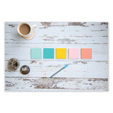 Post-it® Notes Original Pads in Beachside Cafe Collection Colors, 3" x 5", 100 Sheets/Pad, 5 Pads/Pack (MMM655AST) Pack of 5