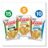 Sensible Portions® Veggie Straws, Cheddar Cheese/Sea Salt/Zesty Ranch, 1 oz Bag, 30 Bags/Carton, Ships in 1-3 Business Days (GRR22000413) Case of 30