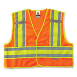 ergodyne® GloWear 8245PSV Class 2 Public Safety Vest, Polyester, 2X-Large/3X-Large, Orange, Ships in 1-3 Business Days (EGO23387) Each