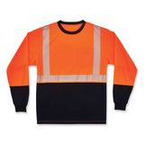 ergodyne® GloWear 8281BK Class 2 Long Sleeve Shirt with Black Bottom, Polyester, Medium, Orange, Ships in 1-3 Business Days (EGO22683) Each