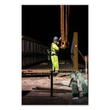 ergodyne® GloWear 8291BK Type R Class 2 Black Front Long Sleeve T-Shirt, Polyester, 5X-Large, Lime, Ships in 1-3 Business Days (EGO22709) Each