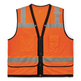 ergodyne® GloWear 8253HDZ Class 2 Heavy-Duty Mesh Surveyors Vest, Polyester, Small/Medium, Orange, Ships in 1-3 Business Days (EGO23313) Each