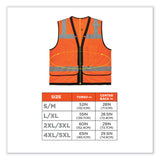 ergodyne® GloWear 8253HDZ Class 2 Heavy-Duty Mesh Surveyors Vest, Polyester, 4X-Large/5X-Large, Orange, Ships in 1-3 Business Days (EGO23319) Each