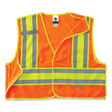 ergodyne® GloWear 8245PSV Class 2 Public Safety Vest, Polyester, 6X-Large/7X-Large, Orange, Ships in 1-3 Business Days (EGO23390) Each
