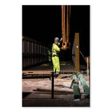 ergodyne® GloWear 8291BK Type R Class 2 Black Front Long Sleeve T-Shirt, Polyester, Small, Lime, Ships in 1-3 Business Days (EGO22702) Each