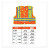 ergodyne® GloWear 8245PSV Class 2 Public Safety Vest, Polyester, 2X-Large/3X-Large, Orange, Ships in 1-3 Business Days (EGO23387) Each