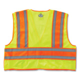 ergodyne® GloWear 8245PSV Class 2 Public Safety Vest, Polyester, Small/Medium, Lime, Ships in 1-3 Business Days (EGO23393) Each