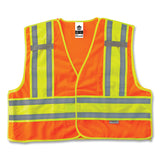 ergodyne® GloWear 8245PSV Class 2 Public Safety Vest, Polyester, 6X-Large/7X-Large, Orange, Ships in 1-3 Business Days (EGO23390) Each