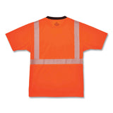 ergodyne® GloWear 8280BK Class 2 Performance T-Shirt with Black Bottom, Polyester, X-Large, Orange, Ships in 1-3 Business Days (EGO22585) Each