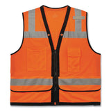 ergodyne® GloWear 8253HDZ Class 2 Heavy-Duty Mesh Surveyors Vest, Polyester, 2X-Large/3X-Large, Orange, Ships in 1-3 Business Days (EGO23317) Each
