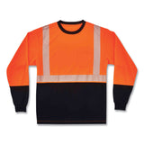 ergodyne® GloWear 8281BK Class 2 Long Sleeve Shirt with Black Bottom, Polyester, Large, Orange, Ships in 1-3 Business Days (EGO22684) Each