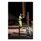 ergodyne® GloWear 8291BK Type R Class 2 Black Front Long Sleeve T-Shirt, Polyester, Medium, Lime, Ships in 1-3 Business Days (EGO22703) Each