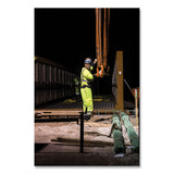 ergodyne® GloWear 8291BK Type R Class 2 Black Front Long Sleeve T-Shirt, Polyester, Large, Lime, Ships in 1-3 Business Days (EGO22704) Each