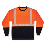 ergodyne® GloWear 8281BK Class 2 Long Sleeve Shirt with Black Bottom, Polyester, Small, Orange, Ships in 1-3 Business Days (EGO22682) Each