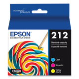 Epson® T212520S (212) Claria Ink, Cyan/Magenta/Yellow (EPST212520S) Each