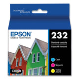 Epson® T232520S (T232) Claria Ink, 165 Page-Yield, Cyan/Magenta/Yellow (EPST232520S) Each