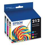 Epson® T212520S (212) Claria Ink, Cyan/Magenta/Yellow (EPST212520S) Each