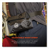 ergodyne® Arsenal 5180 Half Mask Respirator Waist Pack, 8.5 x 3.5 x 6.5, Black, Ships in 1-3 Business Days (EGO13180) Each