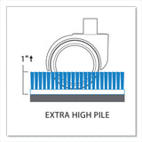 ES Robbins® EverLife Chair Mat for Extra High Pile Carpet with Lip, 46 x 60, Clear, Ships in 4-6 Business Days (ESR124381) Each