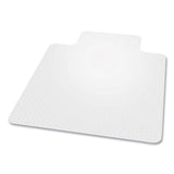 ES Robbins® EverLife Chair Mat for Extra High Pile Carpet with Lip, 46 x 60, Clear, Ships in 4-6 Business Days (ESR124381) Each