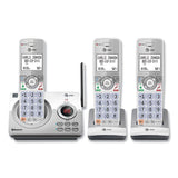AT&T® Connect to Cell DL72310 Cordless Telephone, Base and 2 Additional Handsets, White/Silver (ATTDL72310)