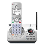 AT&T® Connect to Cell DL72310 Cordless Telephone, Base and 2 Additional Handsets, White/Silver (ATTDL72310)