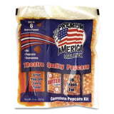 Great Western Products Premium America Popcorn, Butter, 8 oz Pack, 36/Carton (GWEGRE00016) Case of 36
