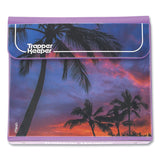 Mead® Trapper Keeper 3-Ring Pocket Binder, 1" Capacity, 11.25 x 12.19, Palm Trees (MEA260038FDE1EC) Each
