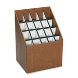 Safco® Corrugated Roll Files, 20 Compartments, 15w x 12d x 22h, Woodgrain (SAF3081) Each