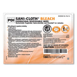 Sani Professional® Sani-Cloth Bleach Germicidal Disposable Wipes, 1-Ply, 7.5 x 15, Unscented, White, 160/Canister, 12 Canisters/Carton (PDIP84172) Case of 12
